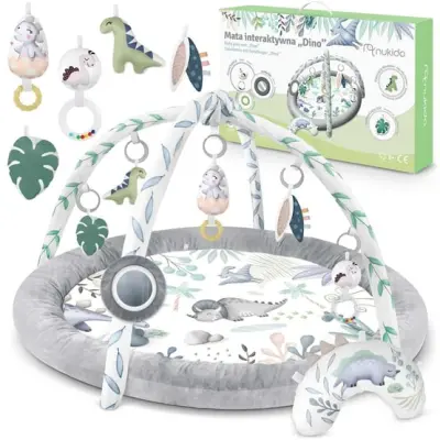 Viking Sports Baby Lekmatta - Babygym - Lekmatta - 98X78 Cm - Dinosaurie