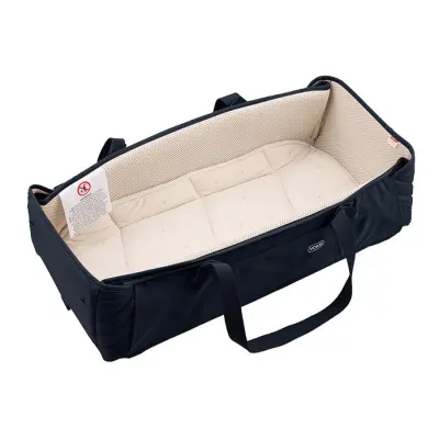 Voksi Carry Me mjuklift/babynest, black leaf
