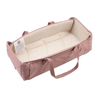 Voksi Carry Me mjuklift/babynest, blush pink leaf
