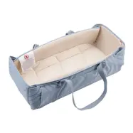 Voksi Carry Me mjuklift/babynest, misty blue leaf