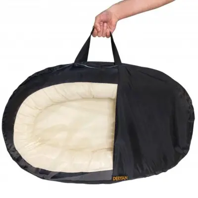 Deryan - Babynest Luxury 83 Cm Svart/Beige