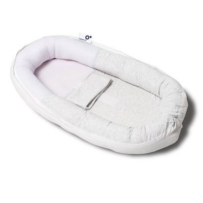 Doomoo babynest, melerad ljusgrå