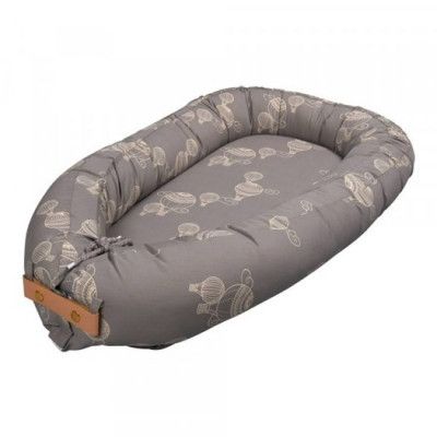 Filibabba babynest EKO, airballoon grey
