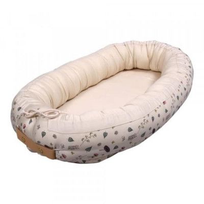 Filibabba babynest/sovorm EKO, forest floor rosa