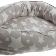 Gamberritos - Babynest 86 X 50 Cm PolyBomull Grå