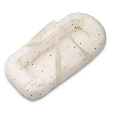 Liewood babynest Gro, classic dot creme de la creme