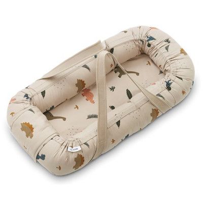 Liewood babynest Gro, dino dark sandy mix
