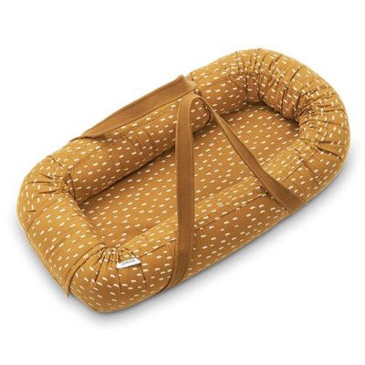 Liewood babynest Gro, graphic stroke/golden caramel