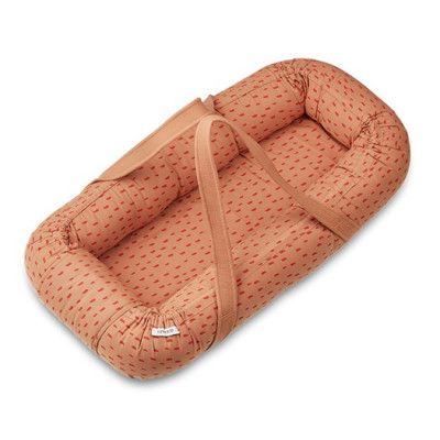 Liewood babynest Gro, graphic stroke/tuscany rose