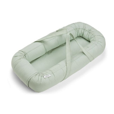 Liewood babynest Gro, little dot dusty mint