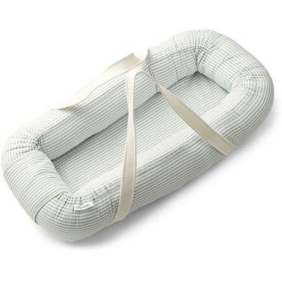 Liewood babynest Gro, rand blue wave creme de la creme
