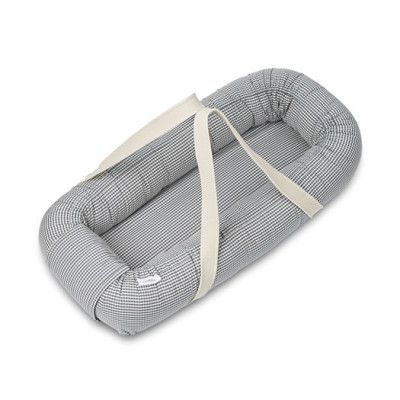 Liewood babynest Gro, rutig blå/sandy
