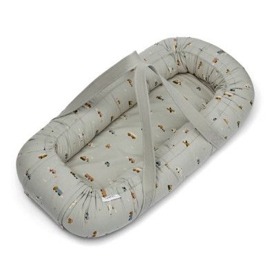 Liewood babynest Gro, vehicles/dove blue