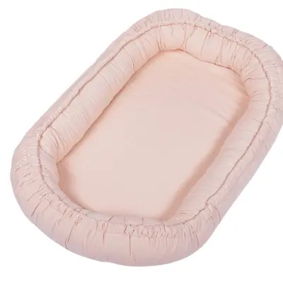 Little Louie Lovisa Babynest Muslin (Puderrosa)