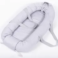 Little Louie Milo Babynest Med Handtag (Grå)