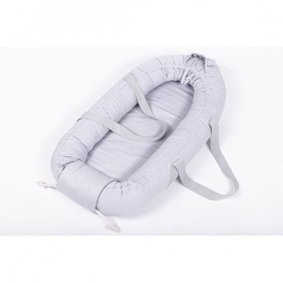 Little Louie Milo Babynest Med Handtag (Grå)