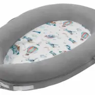 Lulando - Babynest 80 X 45 Cm Ljusgrå