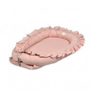 Mini Dreams Babynest Med Volang (Dusty Pink)