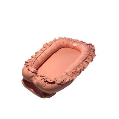 Mini Dreams babynest med volang, rosa
