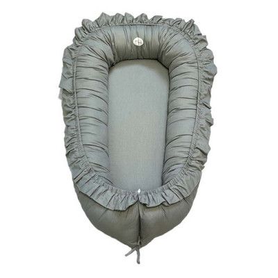 Mini Dreams babynest med volang, vintage green