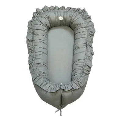 Mini Dreams babynest med volang, vintage green