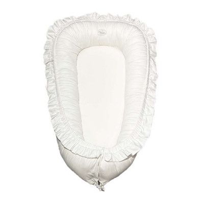 Mini Dreams babynest med volang, vit