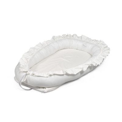 Mini Dreams Babynest Med Volang (Vit)