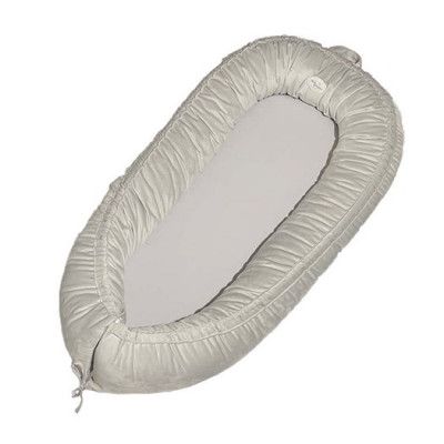 Mini Dreams babynest soft, light grey