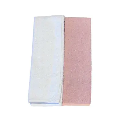 Mini Dreams sköthandduk 2-pack, rosa/vit