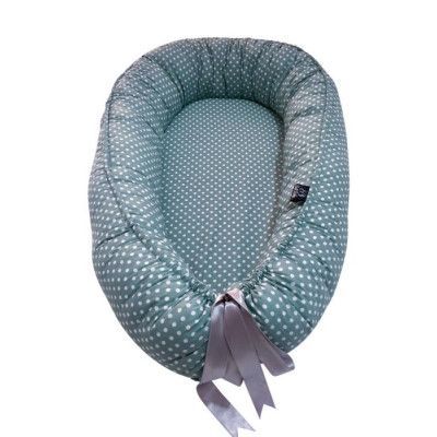 Mommys Best Baby Babynest Sova XL ( Mint Green Dots )