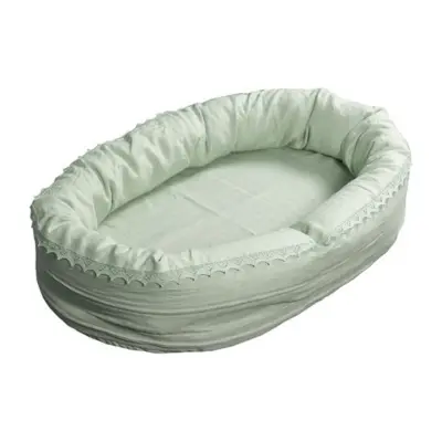 NG Baby sovpöl med spets, MOOD sage green
