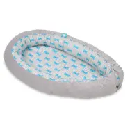 PQP Babynest - Med Dyna - Bows - Grå