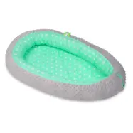 PQP Babynest - Med Dyna - Vita Stjärnor - Mint