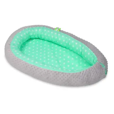 PQP Babynest - Med Dyna - Vita Stjärnor - Mint