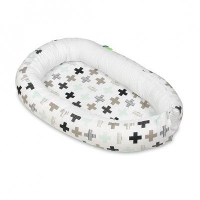 PQP Babynest - Plus Beige med Vit Insida