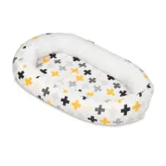 PQP Babynest - Plus Gul med Vit Insida
