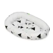 PQP Babynest - Trekant Turkos med Vit Insida