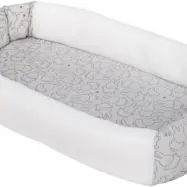 Roba - Babynest 80 X 50 X 15 Cm Grå/Vit
