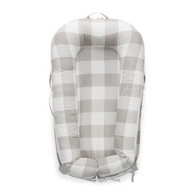 Sleepyhead Deluxe Plus babynest, neutral plaid