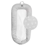 Vinter&Bloom babynest, nordic leaf calm grey