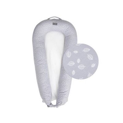 Vinter&Bloom babynest, nordic leaf gentle blue