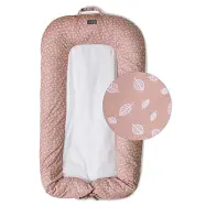 Vinter&Bloom babynest, nordic leaf misty rose