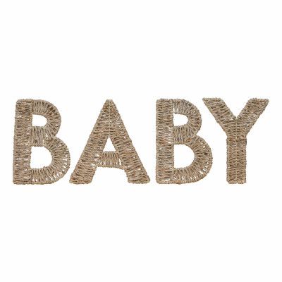 Baby Bokstäver i Trä