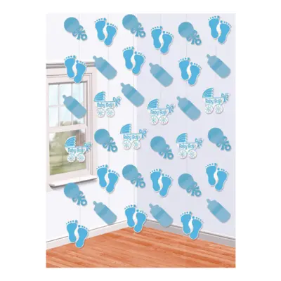 Baby Shower Baby Boy Hängande Dekoration - 6-pack