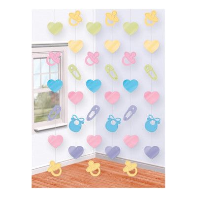 Baby Shower Hängande Dekoration - 6-pack