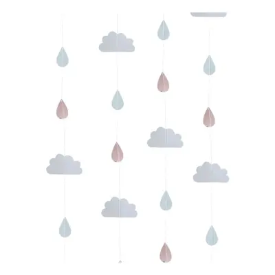 Baby Shower Moln Hängande Dekoration - 6-pack