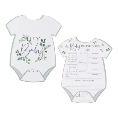 Baby Shower Spel Baby Predictions - 10-pack