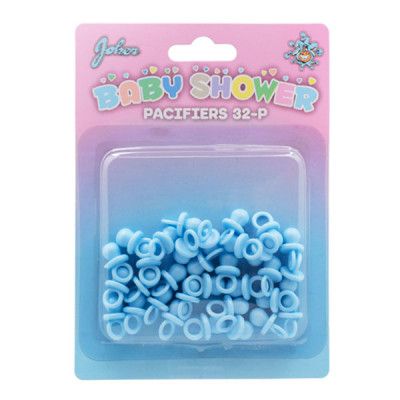 Babyshower Nappar Blå Bordsdekoration - 32-pack
