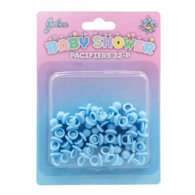Babyshower Nappar Blå Bordsdekoration - 32-pack