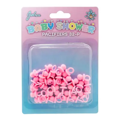 Babyshower Nappar Rosa Bordsdekoration - 32-pack